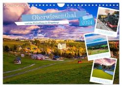 Oberwiesenthal und der Fichtelberg im Erzgebirge (Wandkalender 2024 DIN A4 quer), CALVENDO Monatskalender