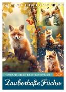 Zauberhafte Füchse (Tischkalender 2024 DIN A5 hoch), CALVENDO Monatskalender