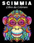 Scimmia Libro da Colorare