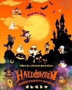 Halloween terroríficamente divertido | Libro de colorear | Adorables escenas de terror para disfrutar de Halloween