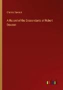 A Record of the Descendants of Robert Dawson