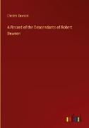 A Record of the Descendants of Robert Dawson