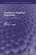 Theories in Cognitive Psychology