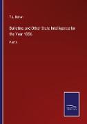 Bulletins and Other State Intelligence for the Year 1856