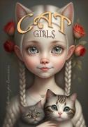 Cat Girls Coloring Book for Adults