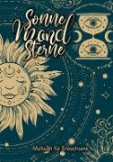 Sun Moon Stars coloring book for adults