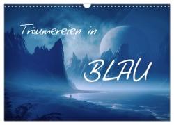 Träumereien in Blau (Wandkalender 2024 DIN A3 quer), CALVENDO Monatskalender