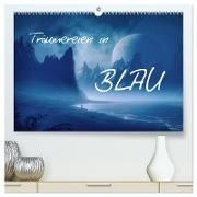 Träumereien in Blau (hochwertiger Premium Wandkalender 2024 DIN A2 quer), Kunstdruck in Hochglanz