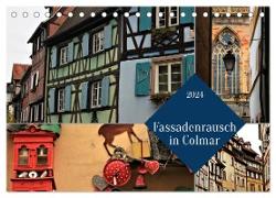 Fassadenrausch in Colmar (Tischkalender 2024 DIN A5 quer), CALVENDO Monatskalender