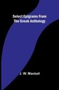 Select Epigrams from the Greek Anthology