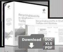 Recyclingbaustoffe in Straßenbau, Tiefbau und Rückbau. Premium-Ausgabe