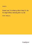 Gesetz- und Verordnungs-Sammlung für die Herzoglich Braunschweigschen Lande