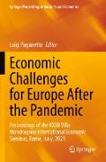 Economic Challenges for Europe After the Pandemic