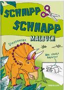 Schnipp Schnapp Malbuch. Dinosaurier. Was steckt dahinter?