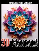 3D Mandala Malbuch ¿Black & White¿