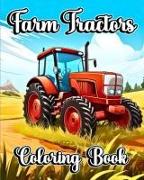 Farm Tractors Coloring Book