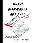 Blank Newspaper Articles for Creative Writing and Imaginative Drawing