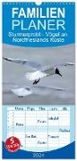 Familienplaner 2024 - Sturmerprobt - Vögel an Nordfrieslands Küste mit 5 Spalten (Wandkalender, 21 x 45 cm) CALVENDO