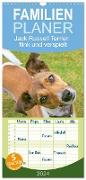 Familienplaner 2024 - Jack Russell Terrier: flink und verspielt mit 5 Spalten (Wandkalender, 21 x 45 cm) CALVENDO