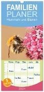 Familienplaner 2024 - Hummeln und Bienen mit 5 Spalten (Wandkalender, 21 x 45 cm) CALVENDO