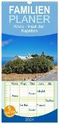 Familienplaner 2024 - Kreta - Insel der Kapellen mit 5 Spalten (Wandkalender, 21 x 45 cm) CALVENDO