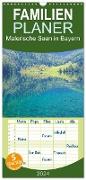 Familienplaner 2024 - Malerische Seen in Bayern mit 5 Spalten (Wandkalender, 21 x 45 cm) CALVENDO