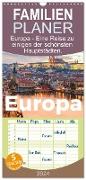 Familienplaner 2024 - Europa - Eine Reise zu einigen der schönsten Hauptstädten. mit 5 Spalten (Wandkalender, 21 x 45 cm) CALVENDO