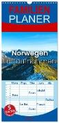 Familienplaner 2024 - Norwegen Luftaufnahmen mit 5 Spalten (Wandkalender, 21 x 45 cm) CALVENDO