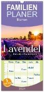 Familienplaner 2024 - Lavendel - Die violette Wunderblume mit 5 Spalten (Wandkalender, 21 x 45 cm) CALVENDO