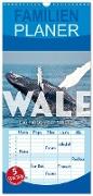 Familienplaner 2024 - Wale - Die Riesen der Meere. mit 5 Spalten (Wandkalender, 21 x 45 cm) CALVENDO