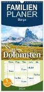 Familienplaner 2024 - Dolomiten - Die wunderschönen Südalpen in Italien. mit 5 Spalten (Wandkalender, 21 x 45 cm) CALVENDO