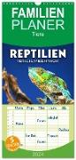 Familienplaner 2024 - Reptilien - Tierische Farbenpracht mit 5 Spalten (Wandkalender, 21 x 45 cm) CALVENDO