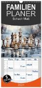 Familienplaner 2024 - Schach Matt mit 5 Spalten (Wandkalender, 21 x 45 cm) CALVENDO