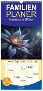 Familienplaner 2024 - Kosmische Blüten mit 5 Spalten (Wandkalender, 21 x 45 cm) CALVENDO