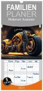 Familienplaner 2024 - Motorrad illusionen mit 5 Spalten (Wandkalender, 21 x 45 cm) CALVENDO