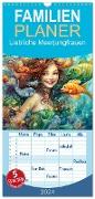 Familienplaner 2024 - Liebliche Meerjungfrauen mit 5 Spalten (Wandkalender, 21 x 45 cm) CALVENDO
