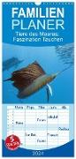 Familienplaner 2024 - Tiere des Meeres: Faszination Tauchen mit 5 Spalten (Wandkalender, 21 x 45 cm) CALVENDO