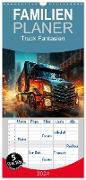 Familienplaner 2024 - Truck Fantasien mit 5 Spalten (Wandkalender, 21 x 45 cm) CALVENDO