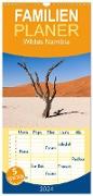 Familienplaner 2024 - Wildes Namibia mit 5 Spalten (Wandkalender, 21 x 45 cm) CALVENDO