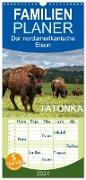 Familienplaner 2024 - TATONKA Der nordamerikanische Bison mit 5 Spalten (Wandkalender, 21 x 45 cm) CALVENDO