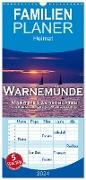 Familienplaner 2024 - Warnemünde - Maritime Landschaften mit 5 Spalten (Wandkalender, 21 x 45 cm) CALVENDO