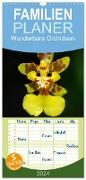 Familienplaner 2024 - Wunderbare Orchideen mit 5 Spalten (Wandkalender, 21 x 45 cm) CALVENDO