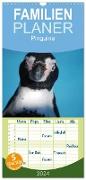 Familienplaner 2024 - Pinguine 2024 mit 5 Spalten (Wandkalender, 21 x 45 cm) CALVENDO