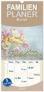 Familienplaner 2024 - Kleine Blütenwunder mit 5 Spalten (Wandkalender, 21 x 45 cm) CALVENDO