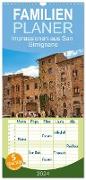 Familienplaner 2024 - Impressionen aus San Gimignano mit 5 Spalten (Wandkalender, 21 x 45 cm) CALVENDO