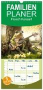 Familienplaner 2024 - Frosch Konzert mit 5 Spalten (Wandkalender, 21 x 45 cm) CALVENDO