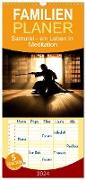 Familienplaner 2024 - Samurai - ein Leben in Meditation mit 5 Spalten (Wandkalender, 21 x 45 cm) CALVENDO