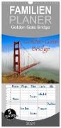 Familienplaner 2024 - Golden Gate Bridge mit 5 Spalten (Wandkalender, 21 x 45 cm) CALVENDO