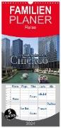 Familienplaner 2024 - beeindruckendes Chicago mit 5 Spalten (Wandkalender, 21 x 45 cm) CALVENDO