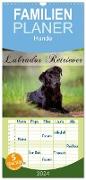 Familienplaner 2024 - Labrador Retriever mit 5 Spalten (Wandkalender, 21 x 45 cm) CALVENDO